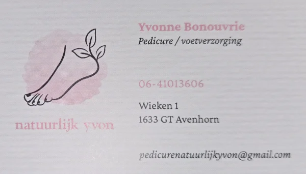 Pedicure Natuurlijk Yvon